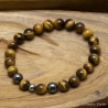 Bracelet Extensible en Oeil de Tigre & Hématite