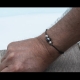 Bracelet  Hématite & Billes Inox