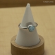 Bague en Argent  925 ornée d'une pierre de Larimar Ronde