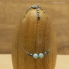 Bracelet Fil en Inox & Pierres de Larimar & Hématite