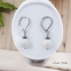 Boucles Oreilles Dormeuse avec pierre Howlite