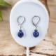 Boucles Oreilles Dormeuse avec pierre Lapis Lazuli