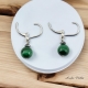 Boucles Oreilles Dormeuse avec pierre Malachite