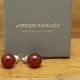 Boucles d'oreilles Hématite & Agate Rouge